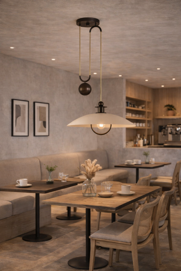 Atelier Libra Denge Ağırlıklı Sarkıt Avize – Metal Gövdeli, Mimari Tasarım