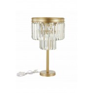 ABJ-RU001 Eskitme Mat Gold Tek Ayaklı Kristal Taşlı Metal Abajur ABJ-RU001 Eskitme Mat Gold Tek Ayaklı Kristal Taşlı Metal Abajur
