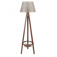 Ahşap Saksılıklı Tripod Lambader - Sarı Kırçıl Ahşap Saksılıklı Tripod Lambader - Sarı Kırçıl