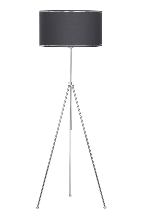 Noa Krom Kaplama Tripod Boyu Ayarlanabilir Metal Lambader - Krom Antrasit Noa Krom Kaplama Tripod Boyu Ayarlanabilir Metal Lambader - Krom Antrasit