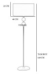 Delhi Eskitme Çift Küre Kristal Taşlı Burgulu Metal Lambader - Gold Şeritli Krem Delhi Eskitme Çift Küre Kristal Taşlı Burgulu Metal Lambader - Gold Şeritli Krem