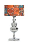 Munch Krom Kaplama Metal Abajur - Capadocia Desenli Munch Krom Kaplama Metal Abajur - Capadocia Desenli
