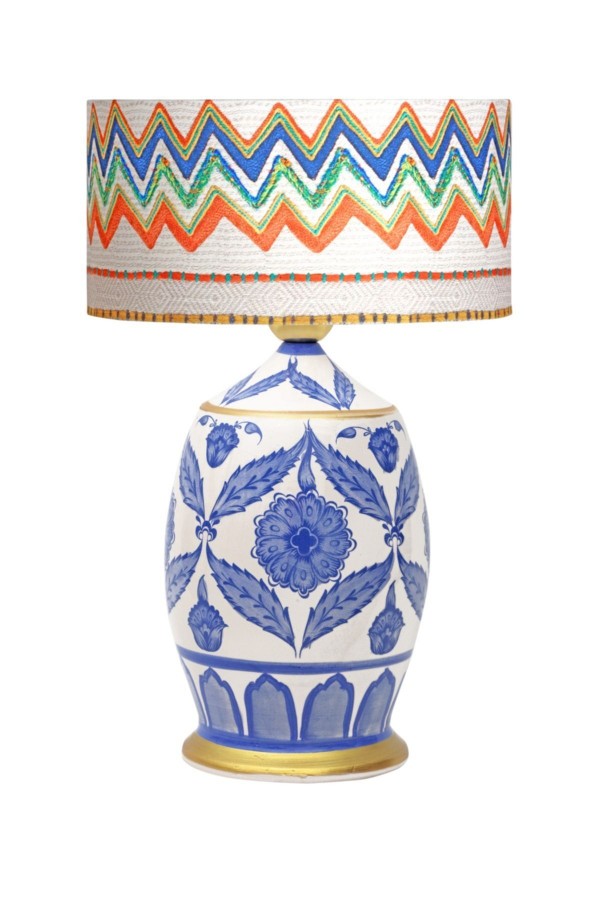 Handmade Ceramic Botanical Özel Tasarım Abajur - Krem Dalgalı Handmade Ceramic Botanical Özel Tasarım Abajur - Krem Dalgalı