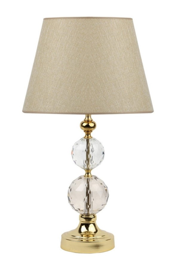 Gold Kristal 2'li Küre Abajur Gold Kristal 2'li Küre Abajur