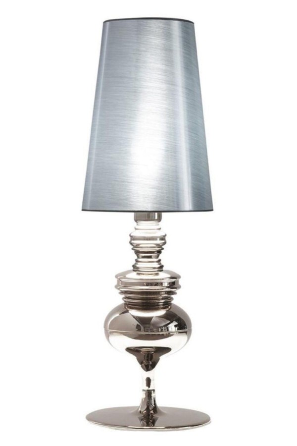 Gri Luxury Munch Krom Metal Abajur