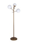 Mk-gl01 Eskitme Mat Gold Üçlü Glop Camlı Metal Lambader Mk-gl01 Eskitme Mat Gold Üçlü Glop Camlı Metal Lambader