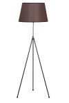Noa Siyah Kaplama Tripod Boyu Ayarlanabilir Metal Lambader - Hasır Koyu Kahve Noa Siyah Kaplama Tripod Boyu Ayarlanabilir Metal Lambader - Hasır Koyu Kahve