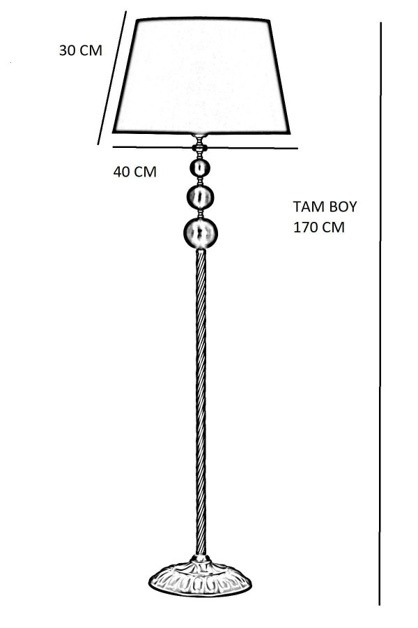 Vega Eskitme Üçlü Küre Tek Ayaklı Metal Lambader - Sarı Kırçıl Vega Eskitme Üçlü Küre Tek Ayaklı Metal Lambader - Sarı Kırçıl