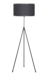 Noa Siyah Kaplama Tripod Boyu Ayarlanabilir Metal Lambader - Krom Şeritli Antrasit Noa Siyah Kaplama Tripod Boyu Ayarlanabilir Metal Lambader - Krom Şeritli Antrasit