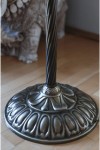 Bronz Eskitme Kaplama Solid Burgulu Tek Ayaklı Metal Lambader - Başlık Rengi Beyaz Kırçıl Bronz Eskitme Kaplama Solid Burgulu Tek Ayaklı Metal Lambader - Başlık Rengi Beyaz Kırçıl