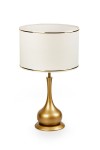 Noa Caen Eskitme Mat Gold Modern Metal Abajur - Gold Şeritli Krem Noa Caen Eskitme Mat Gold Modern Metal Abajur - Gold Şeritli Krem