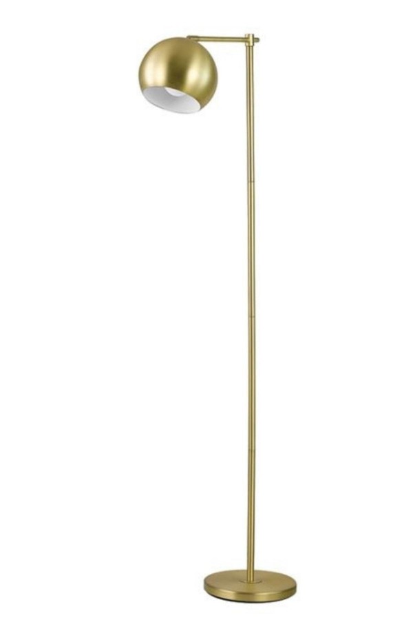 LMD-FR09 Brass Eskitme Mat Gold Kaplama Metal Lambader LMD-FR09 Brass Eskitme Mat Gold Kaplama Metal Lambader