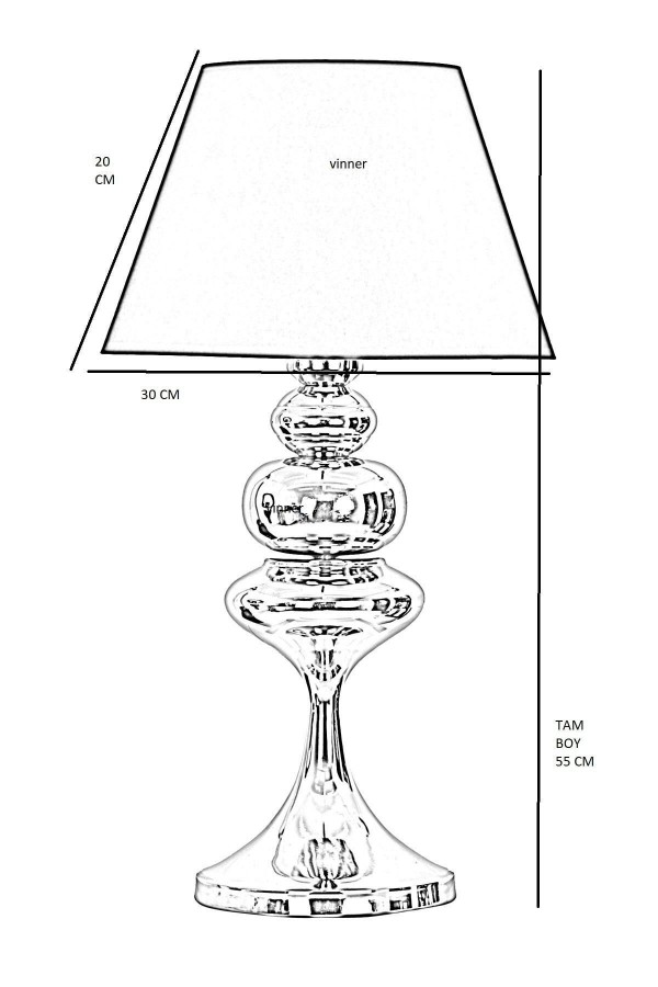 Balance Krom Kaplama Özel Tasarım Metal Abajur - Gri Balance Krom Kaplama Özel Tasarım Metal Abajur - Gri