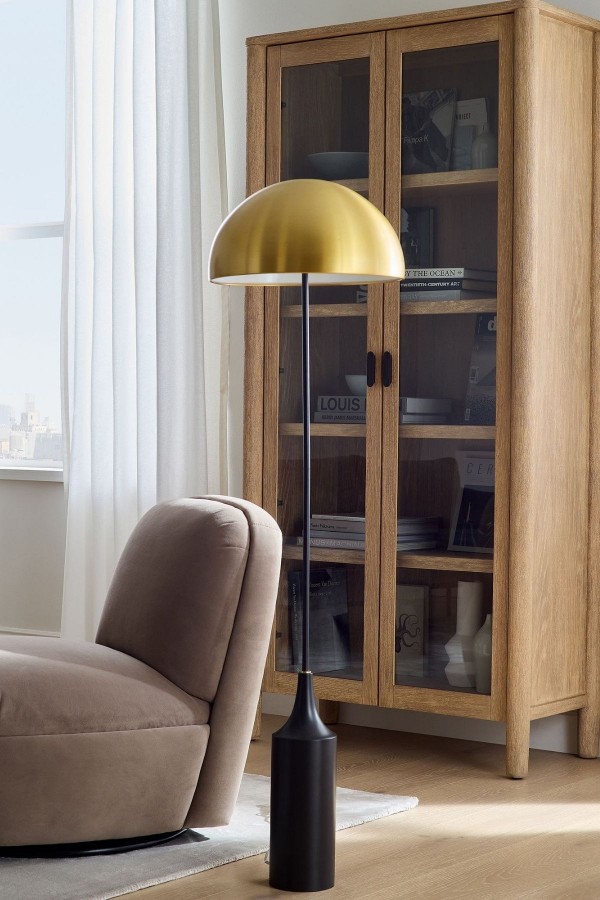 Siena Siyah Ahşap Ayaklı Eskitme Mat Gold Metal Detaylı Lambader Siena Siyah Ahşap Ayaklı Eskitme Mat Gold Metal Detaylı Lambader
