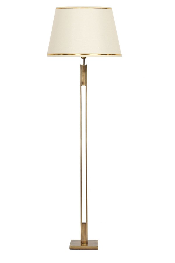 Memphis Antik Eskitme Kaplama Metal Lambader - Gold Krem Memphis Antik Eskitme Kaplama Metal Lambader - Gold Krem