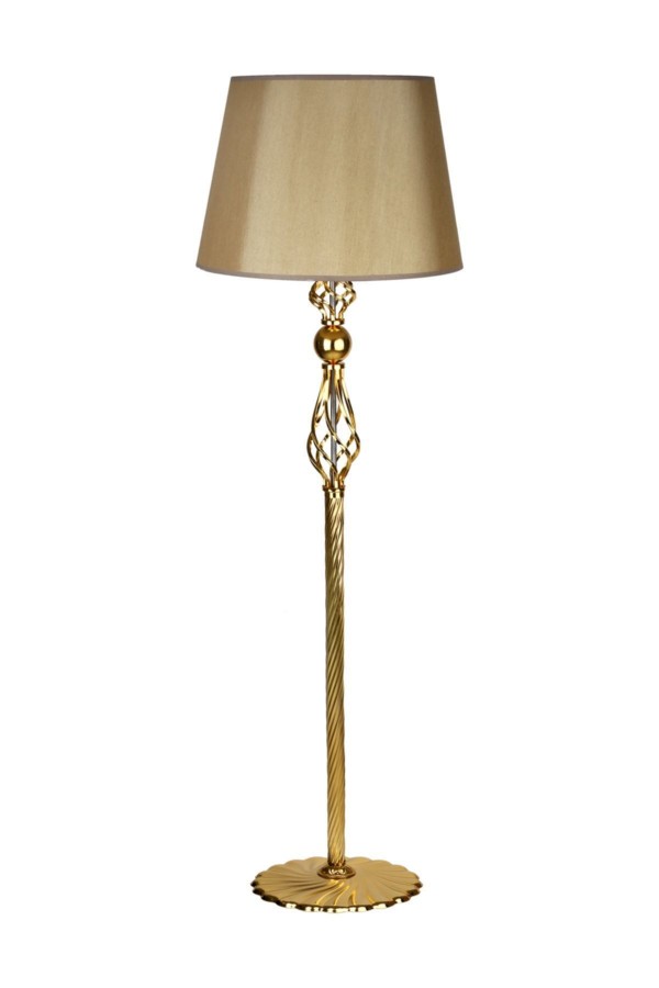 Gold Kaplama Şelale Paslanmaz Metal Modern Lambader - Mataro