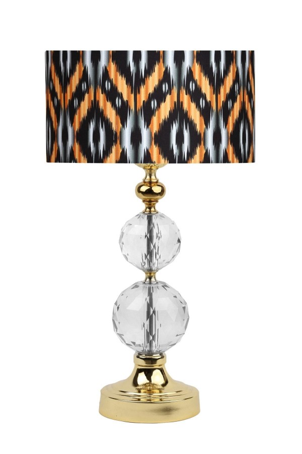 Dual Gold Kaplama Kristal Küreli Özel Tasarım Paslanmaz Metal Abajur Etnic Desenli Dual Gold Kaplama Kristal Küreli Özel Tasarım Paslanmaz Metal Abajur Etnic Desenli
