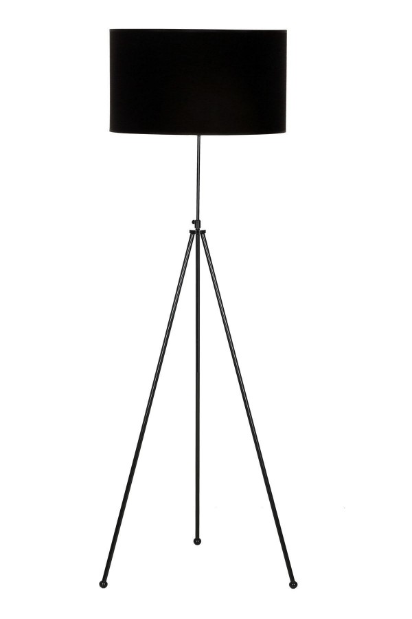Noa Siyah Kaplama Tripod Boyu Ayarlanabilir Metal Lambader - Gold Şeritli Siyah Noa Siyah Kaplama Tripod Boyu Ayarlanabilir Metal Lambader - Gold Şeritli Siyah