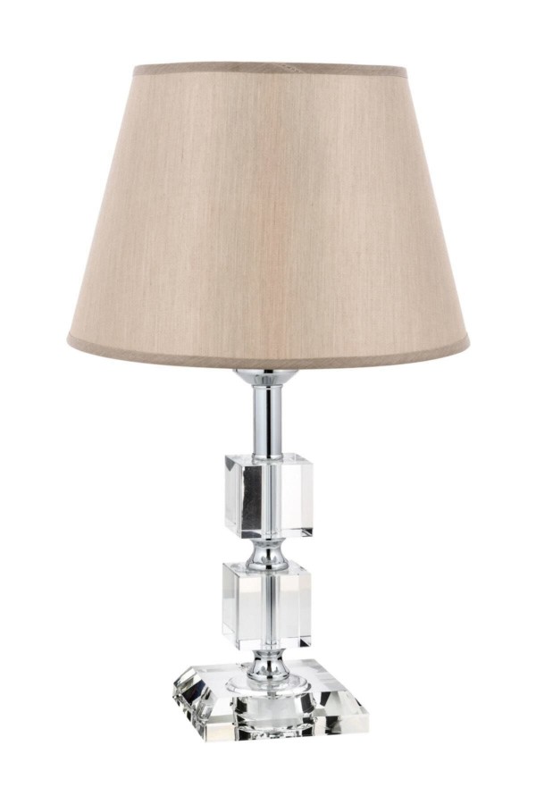 Krom Kaplama Kare Kristal Detaylı Modern Abajur, Modern Gece Lambası Mataro Vizon Başlık Krom Kaplama Kare Kristal Detaylı Modern Abajur, Modern Gece Lambası Mataro Vizon Başlık