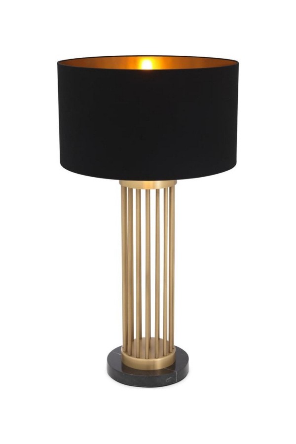 ABJ-FR01 Condo Eskitme Mat Gold Kaplama Metal Abajur - Siyah ABJ-FR01 Condo Eskitme Mat Gold Kaplama Metal Abajur - Siyah