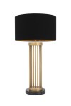 ABJ-FR01 Condo Eskitme Mat Gold Kaplama Metal Abajur - Siyah ABJ-FR01 Condo Eskitme Mat Gold Kaplama Metal Abajur - Siyah