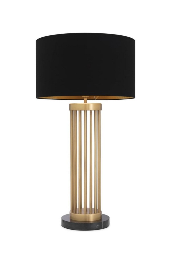 ABJ-FR01 Condo Eskitme Mat Gold Kaplama Metal Abajur - Siyah ABJ-FR01 Condo Eskitme Mat Gold Kaplama Metal Abajur - Siyah