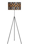 Noa Siyah Kaplama Tripod Boyu Ayarlanabilir Metal Lambader Etnic Desenli Noa Siyah Kaplama Tripod Boyu Ayarlanabilir Metal Lambader Etnic Desenli