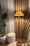 LMD-FR03 Conic Eskime Mat Gold Metal Lambader - Krem Kırma LMD-FR03 Conic Eskime Mat Gold Metal Lambader - Krem Kırma