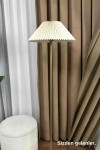 LMD-FR03 Conic Eskime Mat Gold Metal Lambader - Krem Kırma LMD-FR03 Conic Eskime Mat Gold Metal Lambader - Krem Kırma