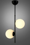 Elara Duo – Modern 2’li Siyah Sarkıt Avize (Opal Camlı) Elara Duo – Modern 2’li Siyah Sarkıt Avize (Opal Camlı)