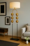 Rustica Modern Metal Lambader – Krom ve Gold Gövdeli Rustica Modern Metal Lambader – Krom ve Gold Gövdeli