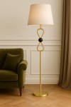 Aurion Eskitme Mat Gold Loop Metal Gövdeli Modern Lambader Aurion Eskitme Mat Gold Loop Metal Gövdeli Modern Lambader