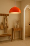 BoldLine Modern Sarkıt Avize – Parlak Turuncu Dome Tasarım, Mutfak Salon Kafe Aydınlatma BoldLine Modern Sarkıt Avize – Parlak Turuncu Dome Tasarım, Mutfak Salon Kafe Aydınlatma
