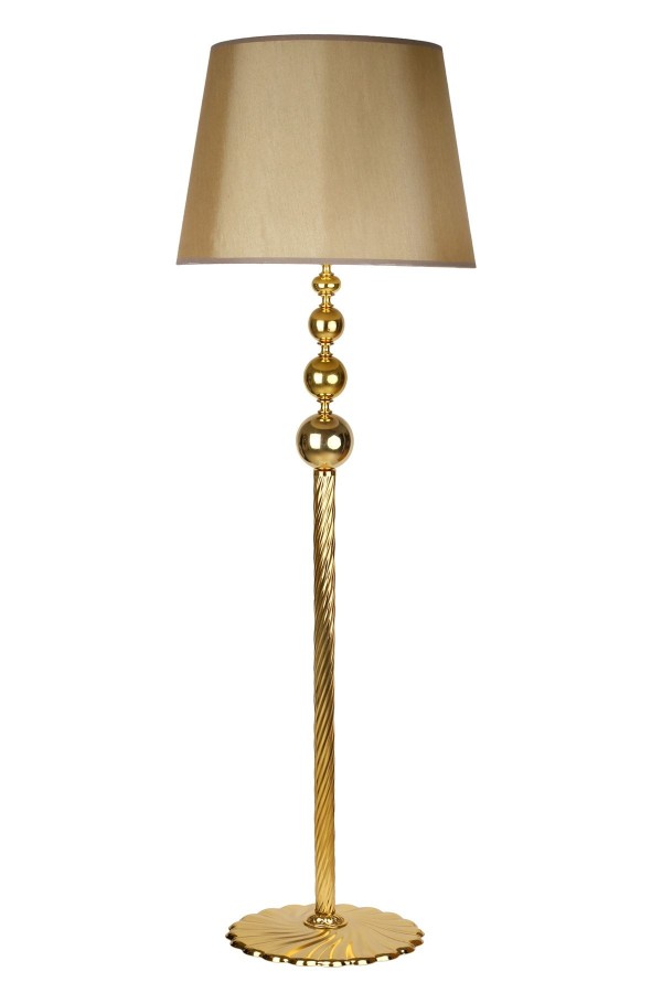 Gold Kaplama Üçlü Küre Paslanmaz Metal Modern Lambader - Mataro